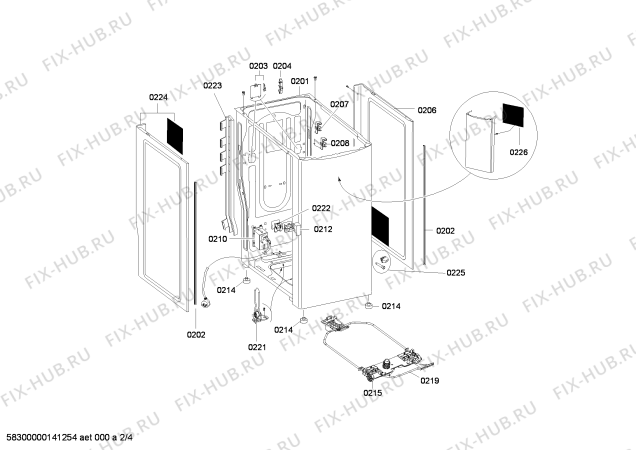 Взрыв-схема стиральной машины Siemens WP10T322IT - Схема узла 02