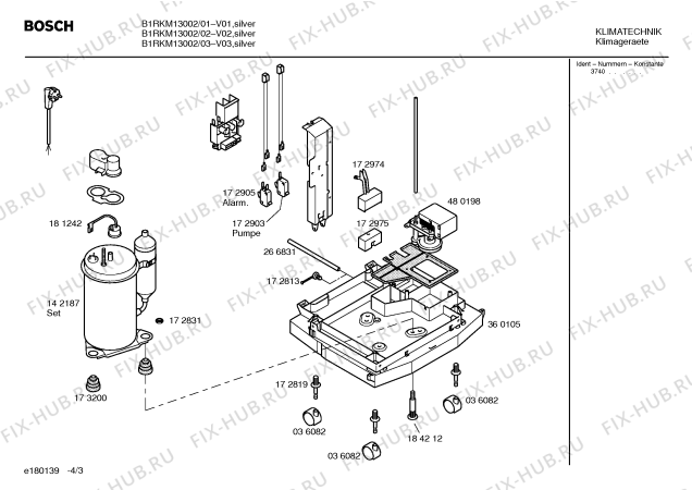 Схема №3 B1RKM13102 с изображением Шланг для сплит-системы Bosch 00362837
