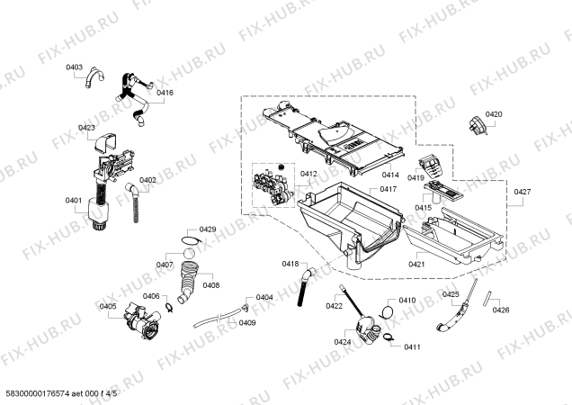 Схема №3 WKD28540FF с изображением Кнопка для стиральной машины Bosch 00620827