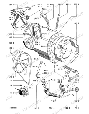 Схема №2 WA 3660/WS-NORDIC с изображением Вставка для стиралки Whirlpool 481245219467