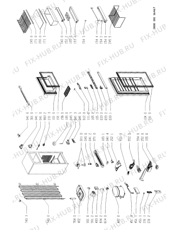 Схема №1 ARG 644/G/T с изображением Спецнабор для холодильника Whirlpool 481931038645