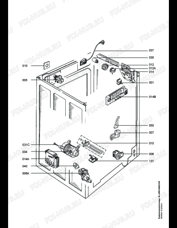 Взрыв-схема стиральной машины Aeg Electrolux LAVREGINA2651 - Схема узла Electrical equipment 268
