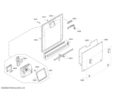 Схема №4 SMI50E32EU с изображением Передняя панель для посудомоечной машины Bosch 00677564