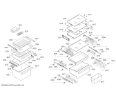 Схема №4 KIF42P60 с изображением Поднос для холодильника Bosch 00676312