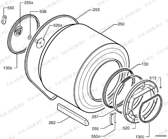 Взрыв-схема комплектующей Rex RA5MC - Схема узла Functional parts 267