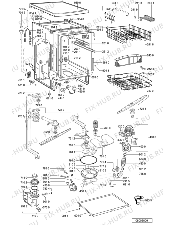 Схема №1 ADL 330/1 WH с изображением Панель для посудомойки Whirlpool 481245371761