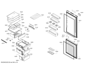 Схема №4 KG39NXW306 Siemens с изображением Дверь для холодильника Siemens 00717457