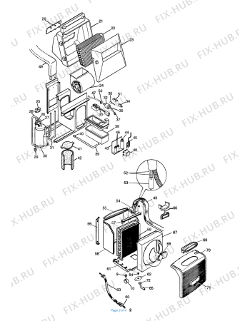 Схема №1 PACF 2 с изображением Руководство для кондиционера DELONGHI 5750000000