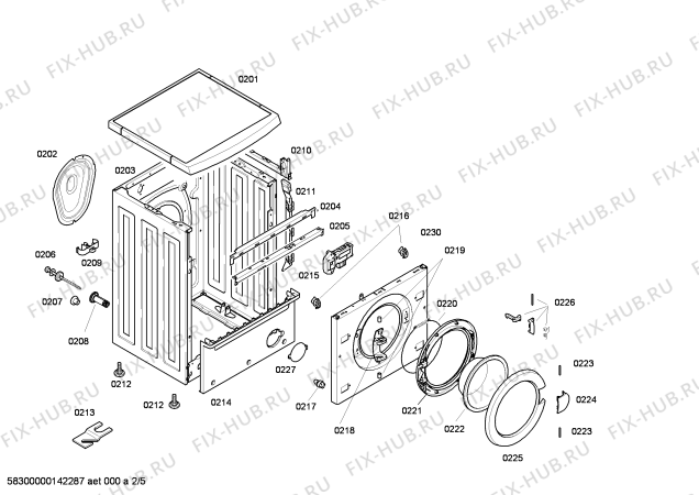 Схема №4 3TE60100A с изображением Панель управления для стиралки Bosch 00667309