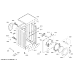 Схема №5 WM14E241NL iQ 100 с изображением Корпус для стиральной машины Siemens 00667437