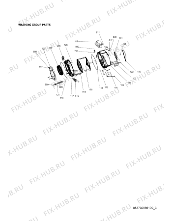 Схема №5 AWG/B M6080 S с изображением Микромодуль для стиралки Whirlpool 482000019789