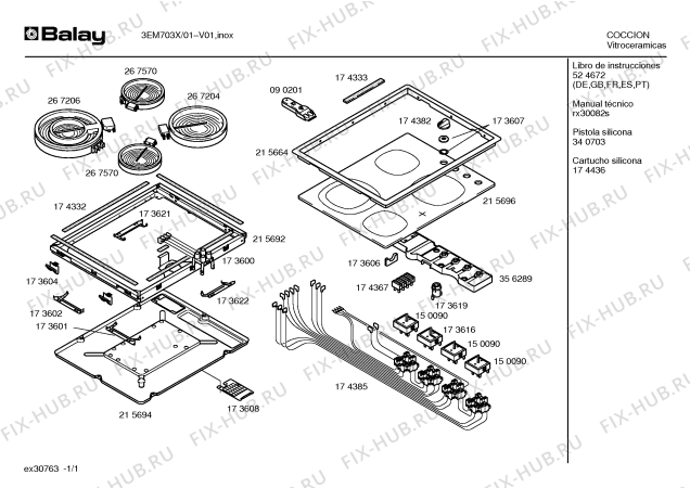 Схема №1 T1222N0EU с изображением Рамка для электропечи Bosch 00215664