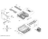 Схема №4 SMI50E56EU с изображением Набор кнопок для посудомойки Bosch 00615052