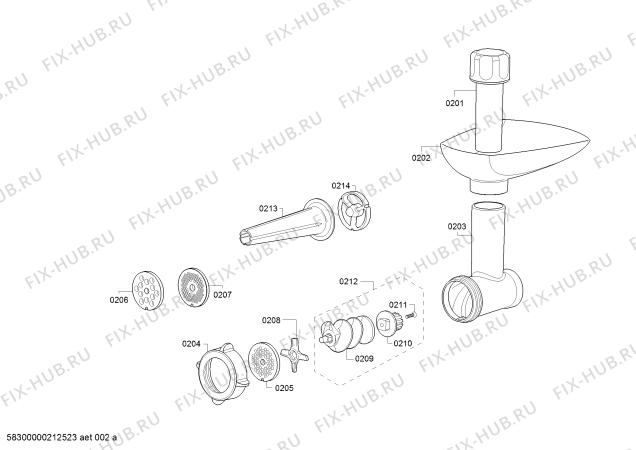 Схема №5 MFW3X18B, CompactPower с изображением Червячное колесо для электромясорубки Bosch 12013987