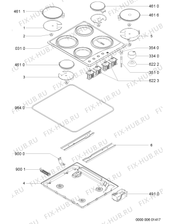 Схема №1 845 321 85 с изображением Затычка для плиты (духовки) Whirlpool 481244039999