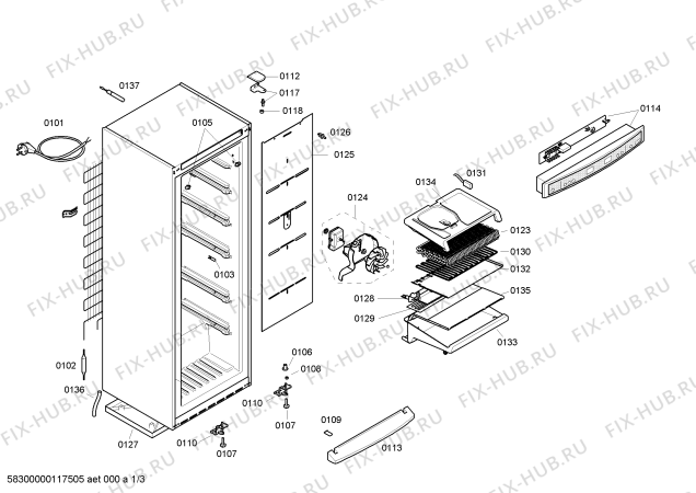 Схема №2 3GF1830B с изображением Панель управления для холодильника Bosch 00449931