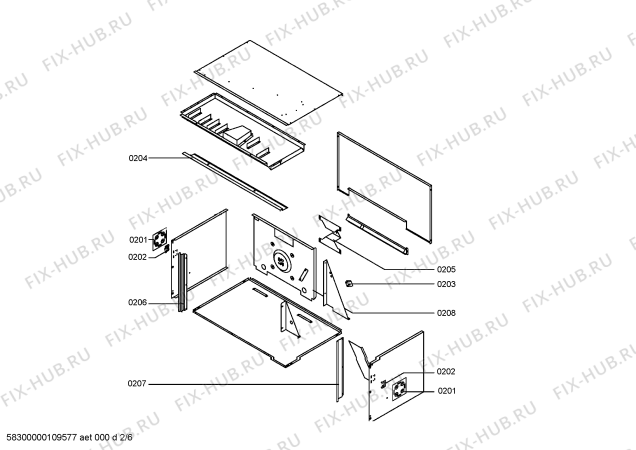 Схема №4 HBL3551 с изображением Кронштейн для плиты (духовки) Bosch 00497014