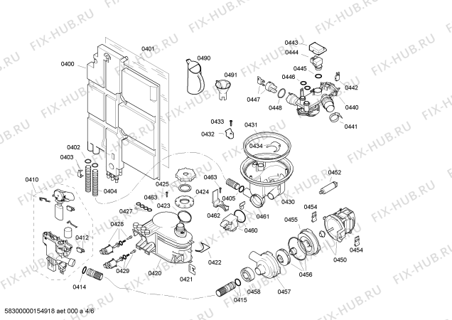Схема №5 SRV45T73EU с изображением Набор кнопок для посудомойки Bosch 00622736