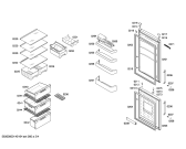 Схема №3 KGN36A78 Smart с изображением Дверь морозильной камеры для холодильной камеры Bosch 00683800