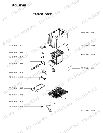 Схема №1 TT580810/3D0 с изображением Другое для электрофритюрницы Rowenta FS-9100014009