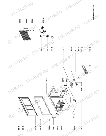 Схема №1 AFE 945/G с изображением Дверца для холодильной камеры Whirlpool 481944269248