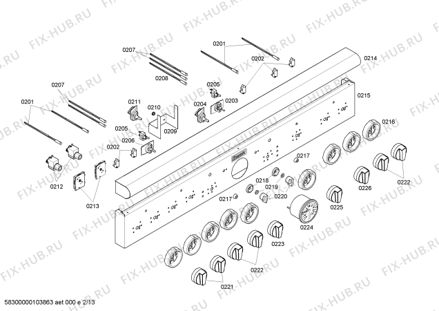 Схема №9 PG486GLBS с изображением Переключатель для плиты (духовки) Bosch 00423144