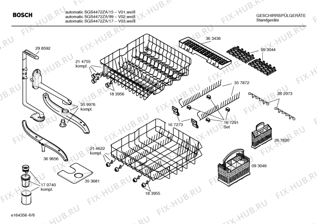 Схема №5 SGS4472ZA с изображением Инструкция по эксплуатации для посудомойки Bosch 00581336