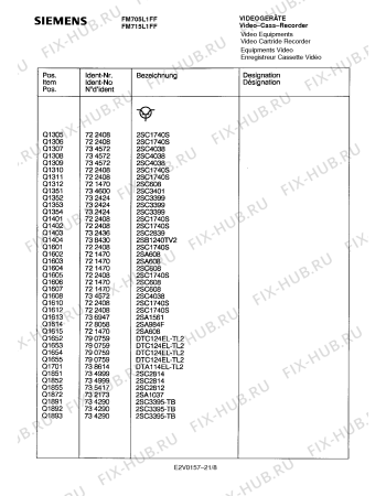 Схема №15 FM705L1FF с изображением Инструкция по эксплуатации для видеотехники Siemens 00530858