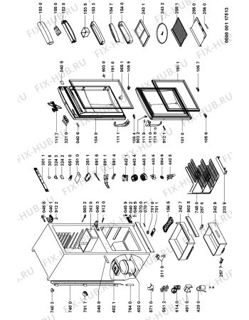 Схема №1 ARZ 896/H/SILVER с изображением Дверь для холодильной камеры Whirlpool 481241618269