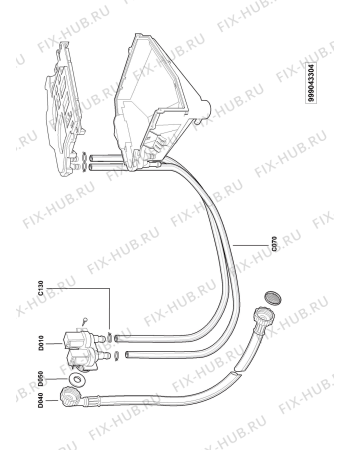 Схема №6 AWI 312 HK с изображением Скрепление для стиральной машины Whirlpool 481240148604