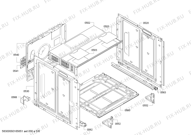 Схема №4 HE23BC501 с изображением Фронтальное стекло для плиты (духовки) Siemens 00688333