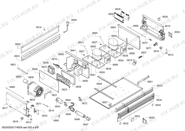 Схема №8 RY492701 Gaggenau с изображением Модуль управления для холодильника Bosch 00749405