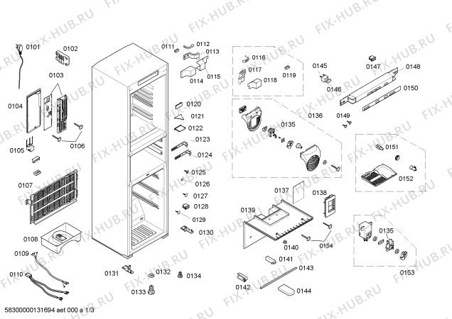 Схема №2 KK23F67TI с изображением Вставная полка для холодильника Siemens 00669522