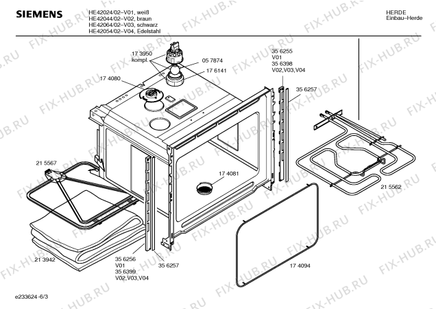 Схема №4 HE42024 с изображением Инструкция по эксплуатации для духового шкафа Siemens 00528282