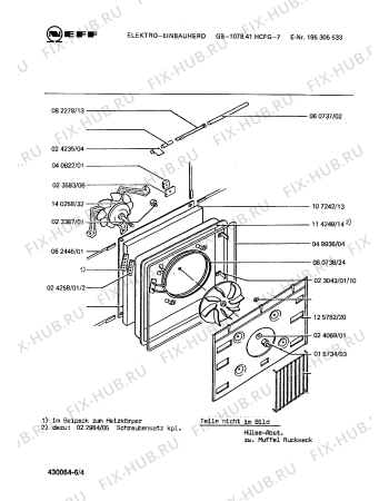 Взрыв-схема плиты (духовки) Neff 195305533 GB-1078.41HCFG-7 - Схема узла 04