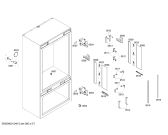 Схема №4 T36IB70NSP Thermador с изображением Монтажный набор для холодильника Bosch 00664891
