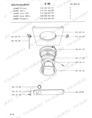 Взрыв-схема стиральной машины Aeg LAVCARAT 1008W - Схема узла Section3