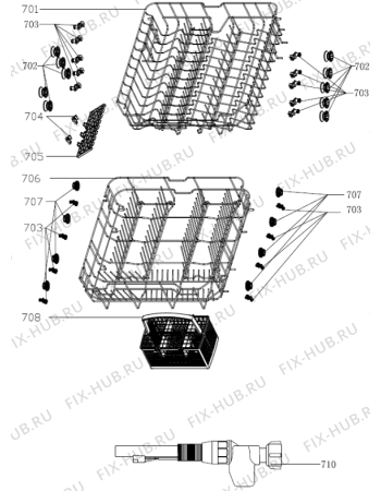 Взрыв-схема посудомоечной машины Gorenje GV61214UK (490432) - Схема узла 07