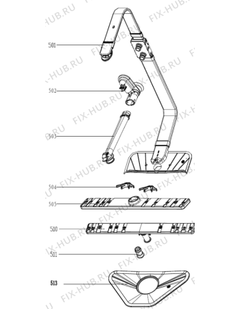 Взрыв-схема посудомоечной машины Gorenje GS56210X (553050, WQP8-GDFS2) - Схема узла 05