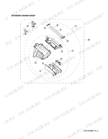 Схема №5 AWG/BM 7081 S с изображением Запчасть для стиральной машины Whirlpool 482000019809