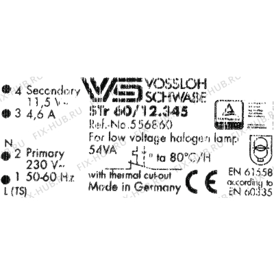 Сетевой трансформатор для комплектующей Bosch 12006686 в гипермаркете Fix-Hub