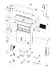 Схема №1 SE09WDDAB (F070016) с изображением Клавиша для электровытяжки Indesit C00281613