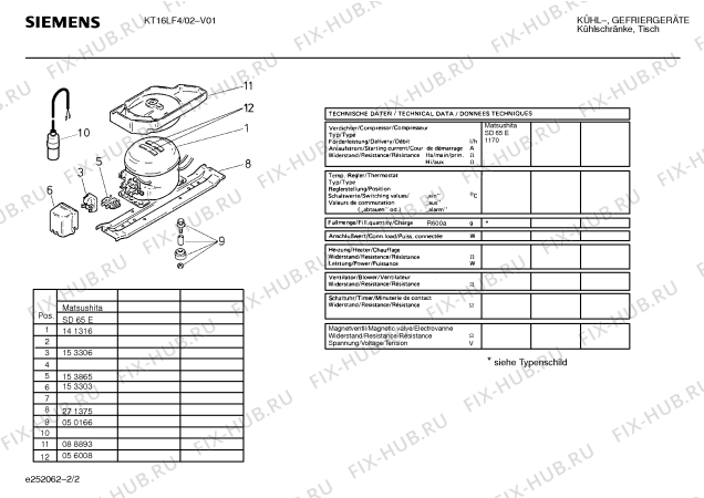 Схема №2 KT15RS2 с изображением Ручка для холодильника Siemens 00162875
