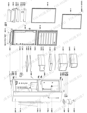 Схема №1 ART 6600 A+ S с изображением Монтажный набор для холодильной камеры Whirlpool 481010859297