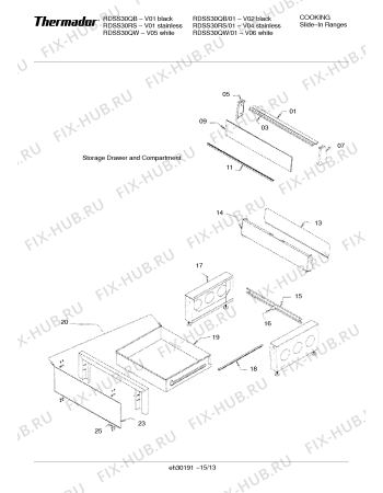Схема №11 RDDS30VRS с изображением Консоль для плиты (духовки) Bosch 00487577