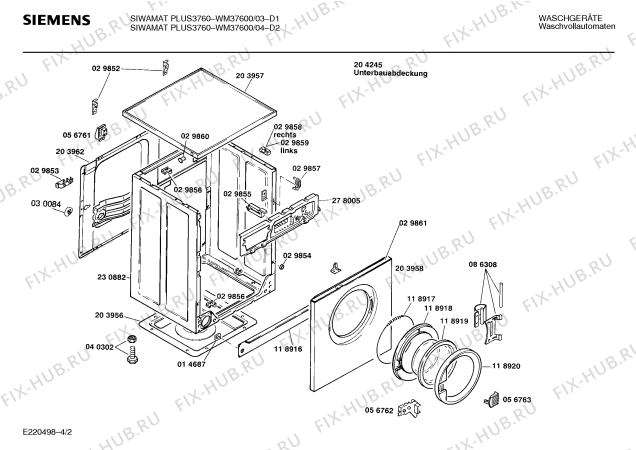 Схема №3 WH39900FG SIWAMAT PLUS 3990 с изображением Переключатель для стиральной машины Bosch 00087751