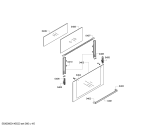 Схема №4 HSH23505ME с изображением Рамка для плиты (духовки) Bosch 00684871