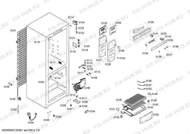 Схема №2 KGN34X40 с изображением Дверь для холодильника Bosch 00245205