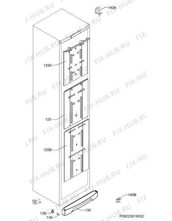 Схема №5 A72710GNX0 с изображением Блок управления для холодильника Aeg 973925052766020