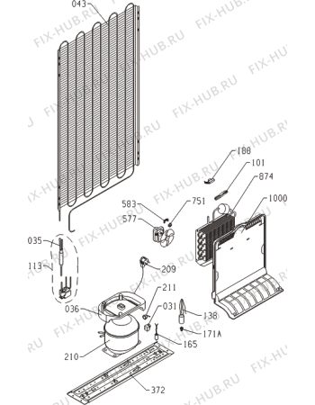 Взрыв-схема холодильника Gorenje NRK60328OR-L (434516, HZF3267AF) - Схема узла 03